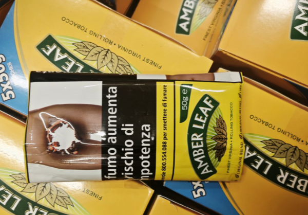 Amber Leaf Original Blend Rolling Tobacco  (Black, 5 Packs)